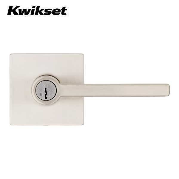 Halifax - ENTRY Lever with Square Rose / satin nickel